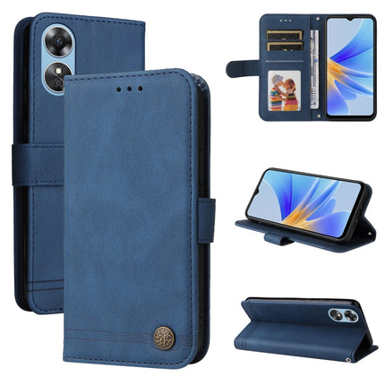 Skin Feel Life Tree Metal Button Leather Phone Case, For Huawei nova Y70 / Y70 Plus / Enjoy 50, For Huawei nova Y90 / Enjoy 50 Pro, For Honor X8 5G / X6, For OPPO A17