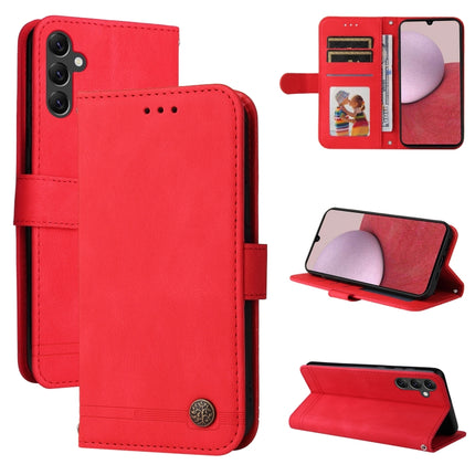 Skin Feel Life Tree Metal Button Leather Phone Case, For Samsung Galaxy A14 5G