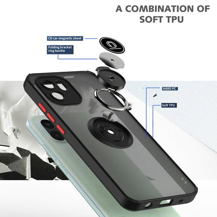 Q Shadow 1 Series TPU + PC Phone Case with Ring Holder, For Xiaomi Redmi A1, For TCL ION z