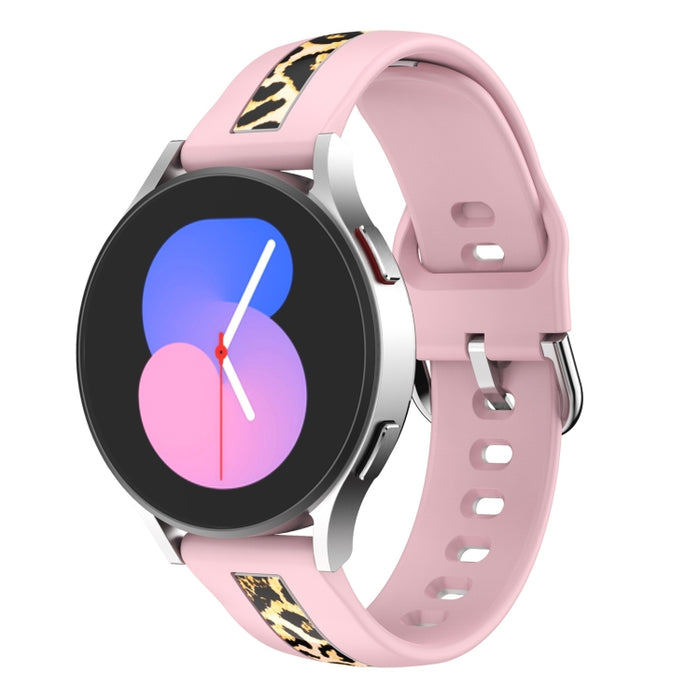 Vertical Grain Printing Silicone Watch Band, For Samsung Galaxy Watch 5 40mm / 44mm, For Samsung Galaxy Watch 5 Pro 45mm