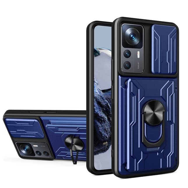 Sliding Camshield TPU+PC Phone Case with Card Slot, For Xiaomi 12T / 12T Pro / Redmi K50 Ultra