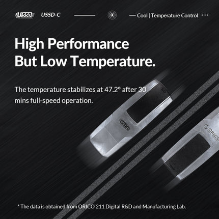 ORICO USB Solid State Flash Drive, Read: 520MB/s, Write: 450MB/s