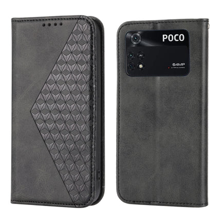 Cubic Grid Calf Texture Magnetic Closure Leather Phone Case, For Xiaomi Redmi Note 10 4G/Note 10S 4G/Poco M5s 4G/Redmi Note 11SE India, For Xiaomi Redmi Note 10 4G/Note 10S 4G, For Xiaomi Redmi Note 10 Pro                                               ...