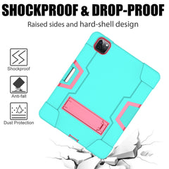 For iPad Pro 11 inch (2020) Contrast Color Robot Shockproof Silicon + PC Protective Case with Holder & Pen Slot, For iPad Pro 11 inch 2021 / 2020