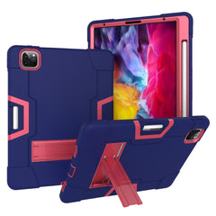 For iPad Pro 11 inch (2020) Contrast Color Robot Shockproof Silicon + PC Protective Case with Holder & Pen Slot, For iPad Pro 11 inch 2021 / 2020