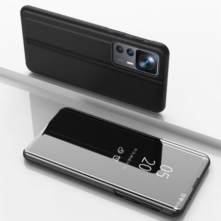 Plated Mirror Horizontal Flip Leather Phone Case with Holder, For Honor 70, For Xiaomi 12T / 12T Pro / Redmi K50 Ultra