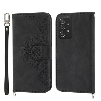 Skin-feel Flowers Embossed Wallet Leather Phone Case, For Xiaomi Redmi Note 11 Pro+/Note 11 Pro