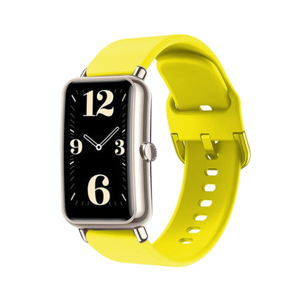 Color Buckle Silicone Watch Band, For Huawei B3, For Huawei Band 6