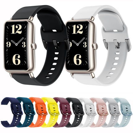Color Buckle Silicone Watch Band, For Huawei B3, For Huawei Band 6