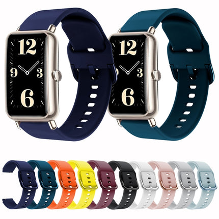Color Buckle Silicone Watch Band, For Huawei Fit Mini