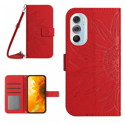 Skin Feel Sun Flower Pattern Flip Leather Phone Case with Lanyard, For Motorola Moto Edge 30 Neo, For Motorola Moto Edge 30 Pro