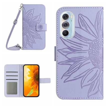 Skin Feel Sun Flower Pattern Flip Leather Phone Case with Lanyard, For Motorola Moto Edge 30 Neo, For Motorola Moto Edge 30 Pro
