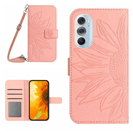 Skin Feel Sun Flower Pattern Flip Leather Phone Case with Lanyard, For Motorola Moto Edge 30 Neo, For Motorola Moto Edge 30 Pro