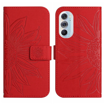 Skin Feel Sun Flower Pattern Flip Leather Phone Case with Lanyard, For Motorola Moto Edge 30 Ultra, For Motorola Moto G 5G 2022