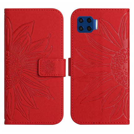 Skin Feel Sun Flower Pattern Flip Leather Phone Case with Lanyard, For Motorola Moto G 5G Plus, For Motorola Moto G Play 2021