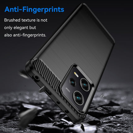 Brushed Texture Carbon Fiber TPU Case, For Xiaomi Redmi Note 12 Pro 5G China