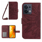 For OPPO Reno8 4G/Reno8 5G / Wine Red