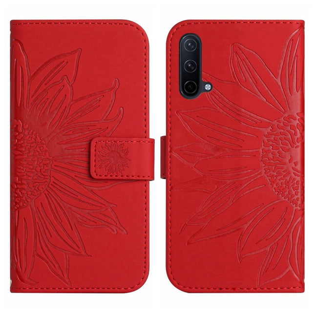 Skin Feel Sun Flower Pattern Flip Leather Phone Case with Lanyard, For OnePlus Nord CE 2 5G, For OnePlus Nord CE 2 Lite/Realme 9 Pro 5G
