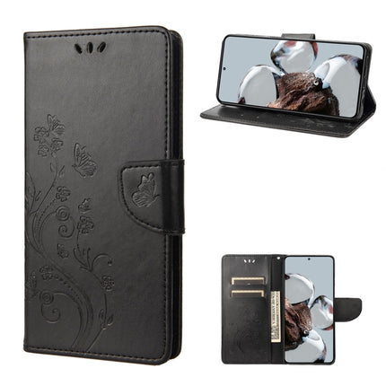 Butterfly Flower Pattern Flip Leather Phone Case, For Samsung Galaxy A14 5G, For Xiaomi 12T / 12T Pro / Redmi K50 Ultra, For Google Pixel 7 5G