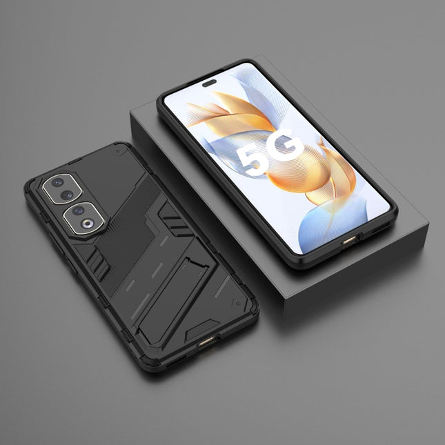 Punk Armor PC + TPU Phone Case with Holder, For Honor 90 Pro, For Honor X8 5G, For Honor 90