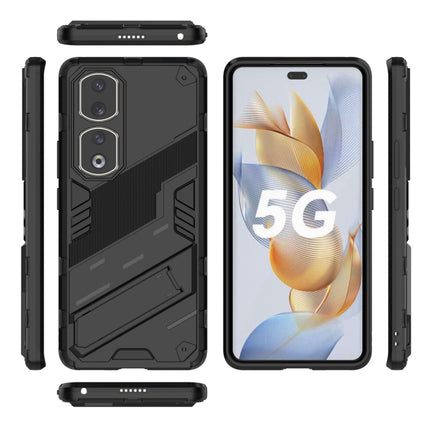Punk Armor PC + TPU Phone Case with Holder, For Honor 90 Pro, For Honor X8 5G, For Honor 90