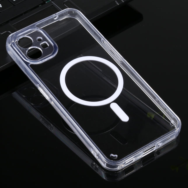 Magsafe Clear Acrylic Four Corner Airbags TPU Phone Case, For Nothing Phone 1