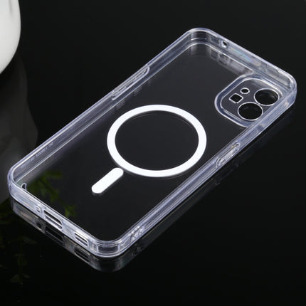 Magsafe Clear Acrylic Four Corner Airbags TPU Phone Case, For Nothing Phone 1