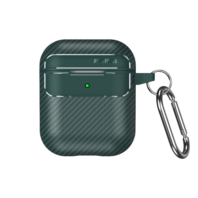 Carbon Fiber Texture Anti-fall Earphone Protective Case, For AirPods 1 / 2, For AirPods 3, For AirPods Pro
