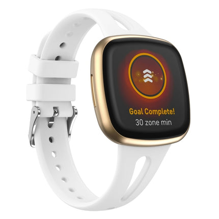 For Fitbit Versa 3 / 4 Water-drop Slim Silicone Watch Band, S, L