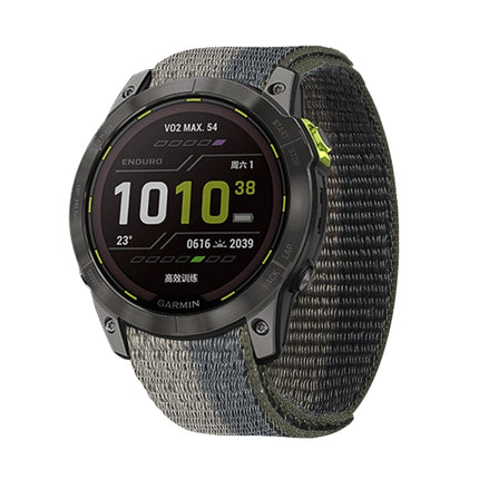 Hook And Loop Fastener Nylon Watch Band, For Garmin Fenix 7, For Garmin Fenix 7X