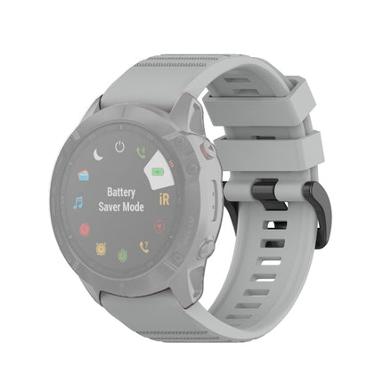 For Garmin Fenix 6X 26mm Quick Release Official Texture Wrist Strap Watchband, with Plastic Button, with Metal Button
