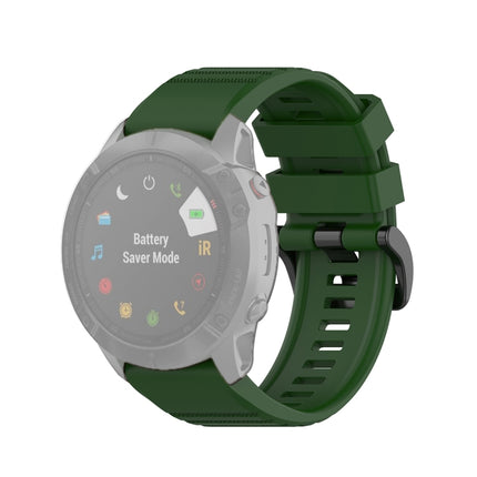 For Garmin Fenix 6X 26mm Quick Release Official Texture Wrist Strap Watchband, with Plastic Button, with Metal Button