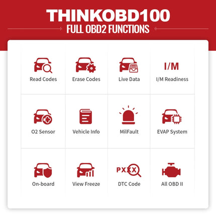 THINKCAR THINKOBD 100 OBD2 Car Scanner OBDII Diagnostic Tool, THINKOBD