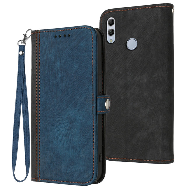 Side Buckle Double Fold Hand Strap Leather Phone Case, For Honor 10 Lite, For Honor 70 Pro, For Honor X7, For Huawei Mate 10 Lite