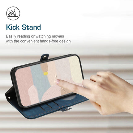 Side Buckle Double Fold Hand Strap Leather Phone Case, For Honor 10 Lite, For Honor 70 Pro, For Honor X7, For Huawei Mate 10 Lite