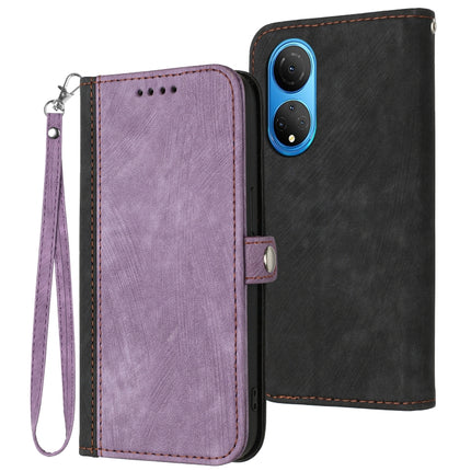 Side Buckle Double Fold Hand Strap Leather Phone Case, For Honor 10 Lite, For Honor 70 Pro, For Honor X7, For Huawei Mate 10 Lite