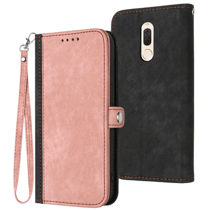 Side Buckle Double Fold Hand Strap Leather Phone Case, For Honor 10 Lite, For Honor 70 Pro, For Honor X7, For Huawei Mate 10 Lite