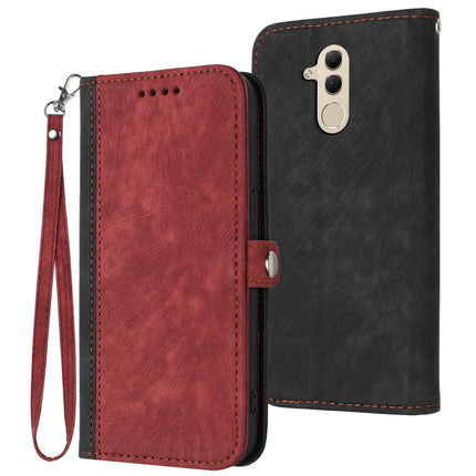 Side Buckle Double Fold Hand Strap Leather Phone Case, For Huawei Mate 10 Pro, For Huawei Mate 20 Lite, For Huawei Mate 20 Pro, For Huawei P20 Lite