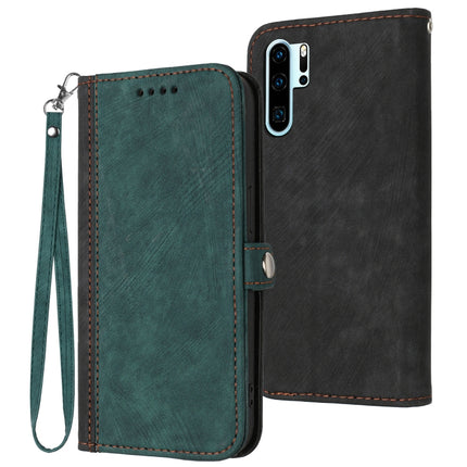 Side Buckle Double Fold Hand Strap Leather Phone Case, For Huawei P20 Pro, For Huawei P30 Lite, For Huawei P30 Pro, For Honor X30i