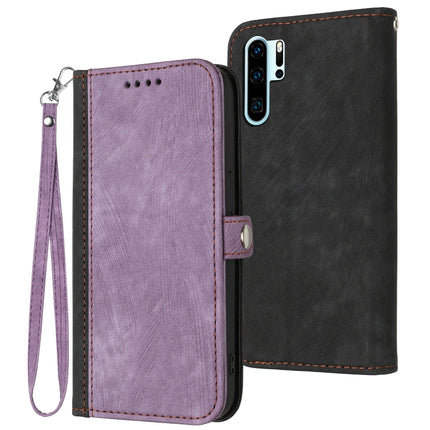 Side Buckle Double Fold Hand Strap Leather Phone Case, For Huawei P20 Pro, For Huawei P30 Lite, For Huawei P30 Pro, For Honor X30i