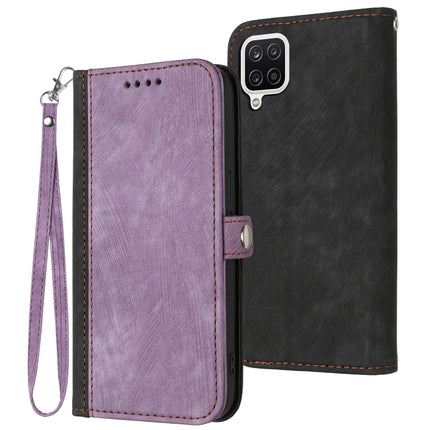 Side Buckle Double Fold Hand Strap Leather Phone Case, For Samsung Galaxy A03s, For Samsung Galaxy A12, For Samsung Galaxy A13 4G, For Samsung Galaxy A13 5G