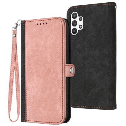 Side Buckle Double Fold Hand Strap Leather Phone Case, For Samsung Galaxy A03s, For Samsung Galaxy A12, For Samsung Galaxy A13 4G, For Samsung Galaxy A13 5G