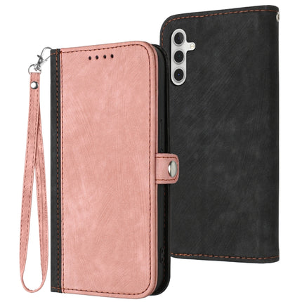 Side Buckle Double Fold Hand Strap Leather Phone Case, For Samsung Galaxy A03s, For Samsung Galaxy A12, For Samsung Galaxy A13 4G, For Samsung Galaxy A13 5G