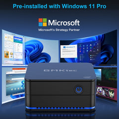 GMK KB7 Windows 11 Pro Mini PC, 16GB+512G, Intel Pentium Silver N6005 Quad Core, Support WiFi & BT, KB7 16GB+512G