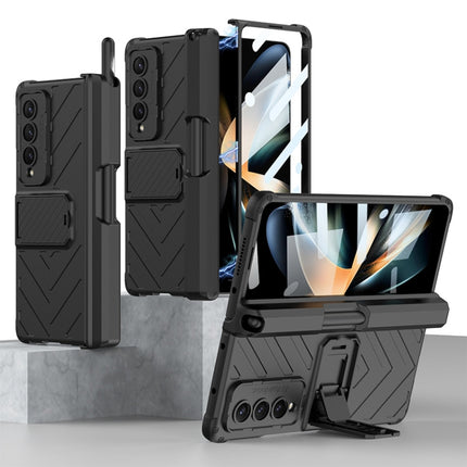 GKK Integrated Magnetic Folding Armor Shell with Push Pen Case, For Samsung Galaxy Z Fold4