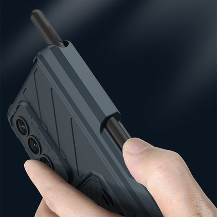 GKK Integrated Magnetic Folding Armor Shell with Push Pen Case, For Samsung Galaxy Z Fold4