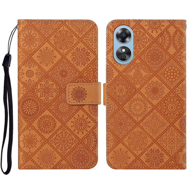 Ethnic Style Embossed Pattern Leather Phone Case, For Samsung Galaxy A14 5G, For Samsung Galaxy A23e, For OPPO A17