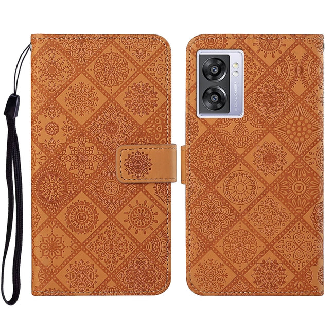 Ethnic Style Embossed Pattern Leather Phone Case, For OPPO A57 2022, For OPPO Reno8, For OPPO Reno8 Pro