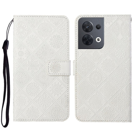 Ethnic Style Embossed Pattern Leather Phone Case, For OPPO A57 2022, For OPPO Reno8, For OPPO Reno8 Pro