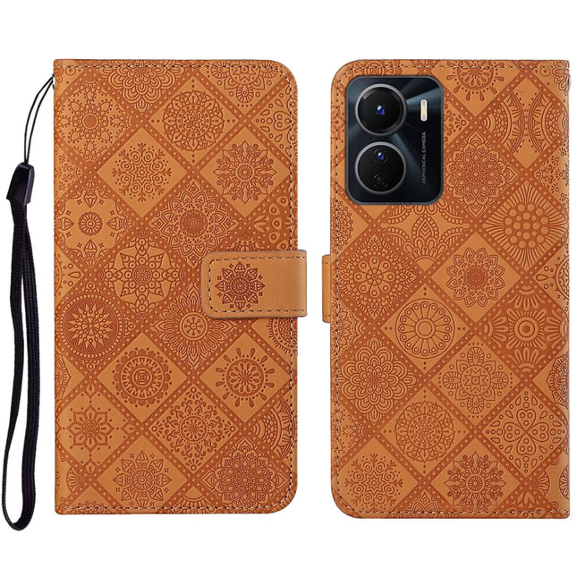 Ethnic Style Embossed Pattern Leather Phone Case, For vivo Y16, For vivo Y22s, For Xiaomi Redmi A1